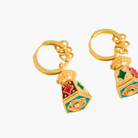 Isabel 18K Gold Bohemian Bell Tower Earrings