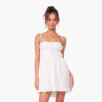 Open Back Ruffle Mini Dress