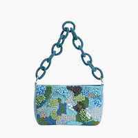 Blue Lagoon Glam Shoulder Bag