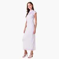 Chic Minimalist Cap Sleeve Maxi Dress