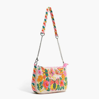 Rainbow Wings Floral Shoulder Bag