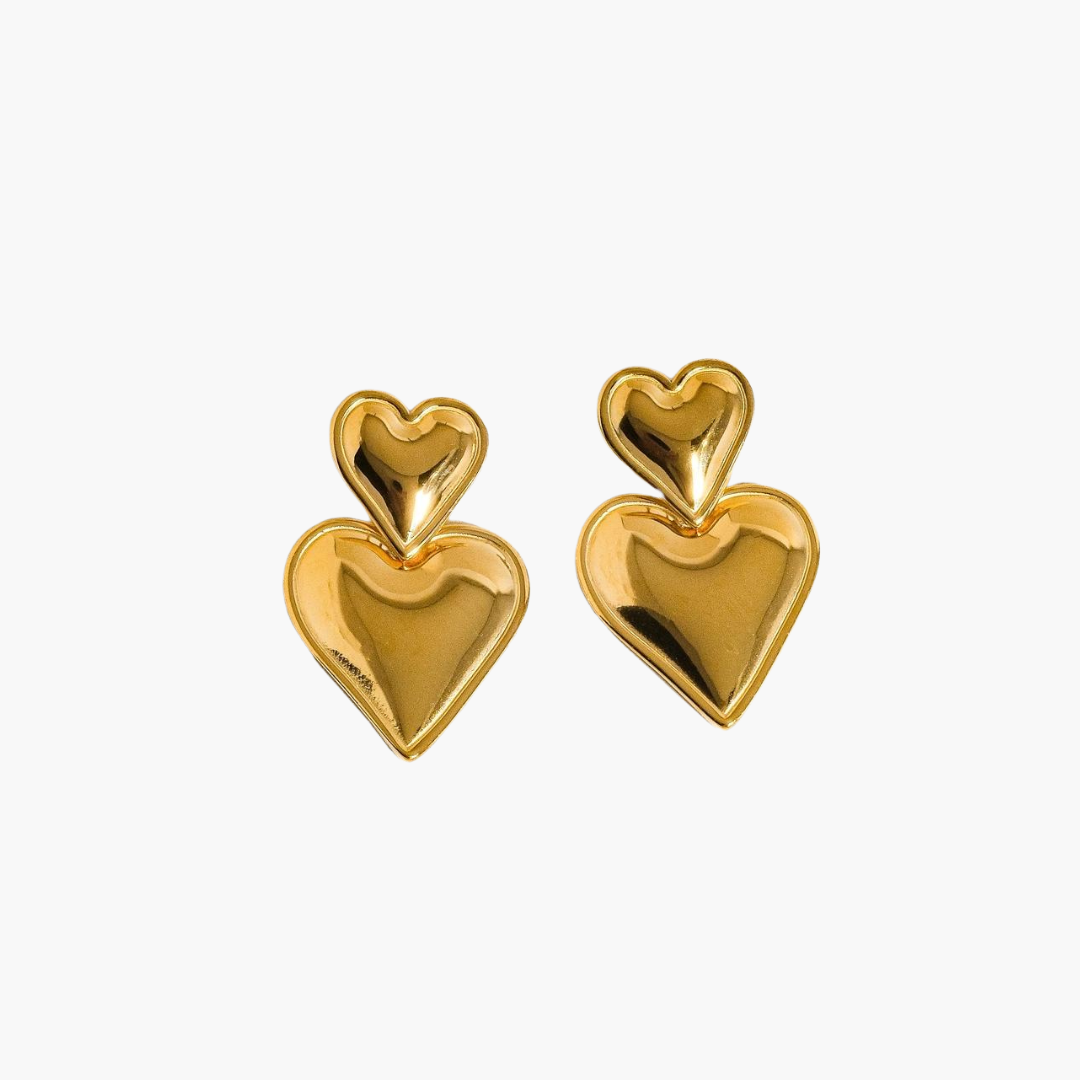 Tove Layered Heart Earrings