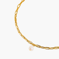 Percy Layered Chain Pearl Necklace