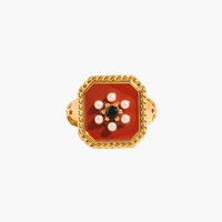 Rouge Vintage Red Adjustable Ring