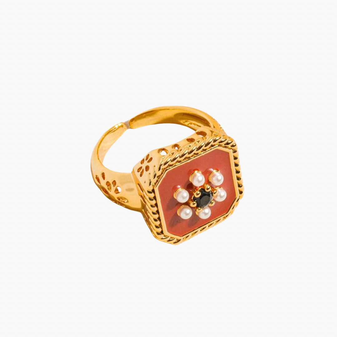 Rouge Vintage Red Adjustable Ring