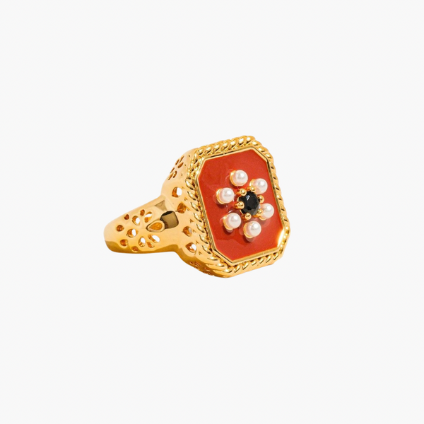 Rouge Vintage Red Adjustable Ring