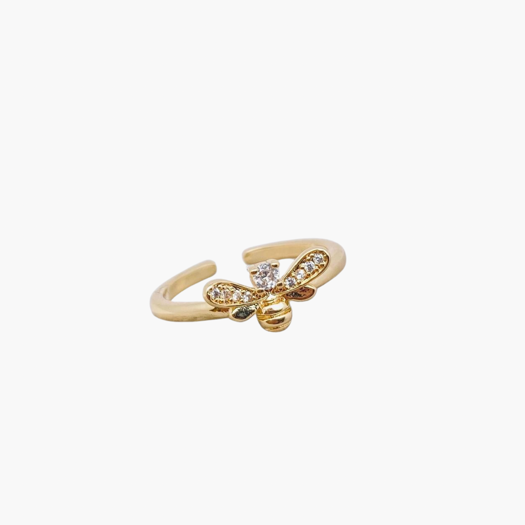 Cubic Zirconia Bee Shape Adjustable Ring