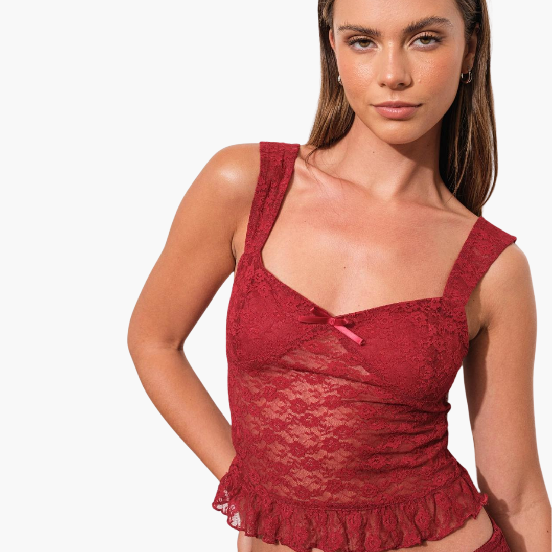 Ruffle Lace Cami