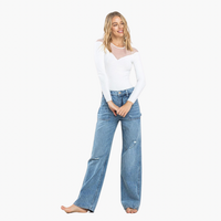 High Rise Utility Straight Jean