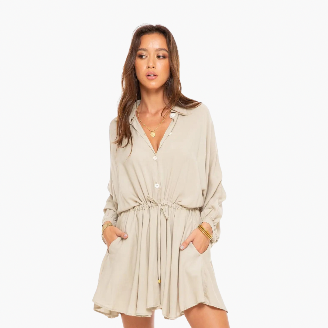 Capella Oversized Button Up Mini Dress