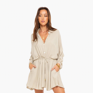 Capella Oversized Button Up Mini Dress