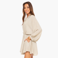 Capella Oversized Button Up Mini Dress