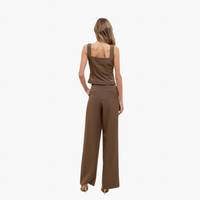 Pleated Wide Leg Dress Pants