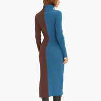 Jodie Color-Block Midi Sweater Dress