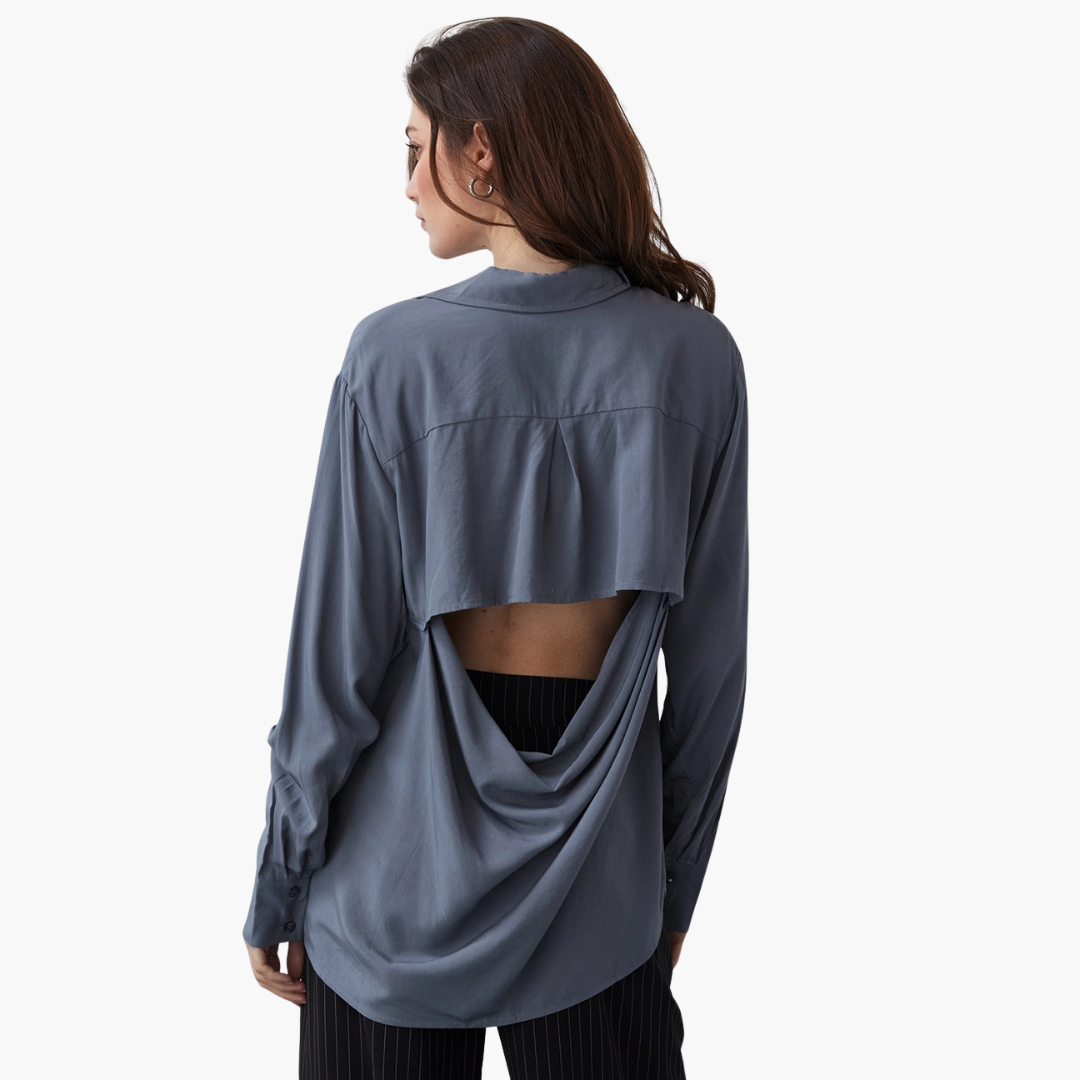 Sianna Open Back Tencel Shirt