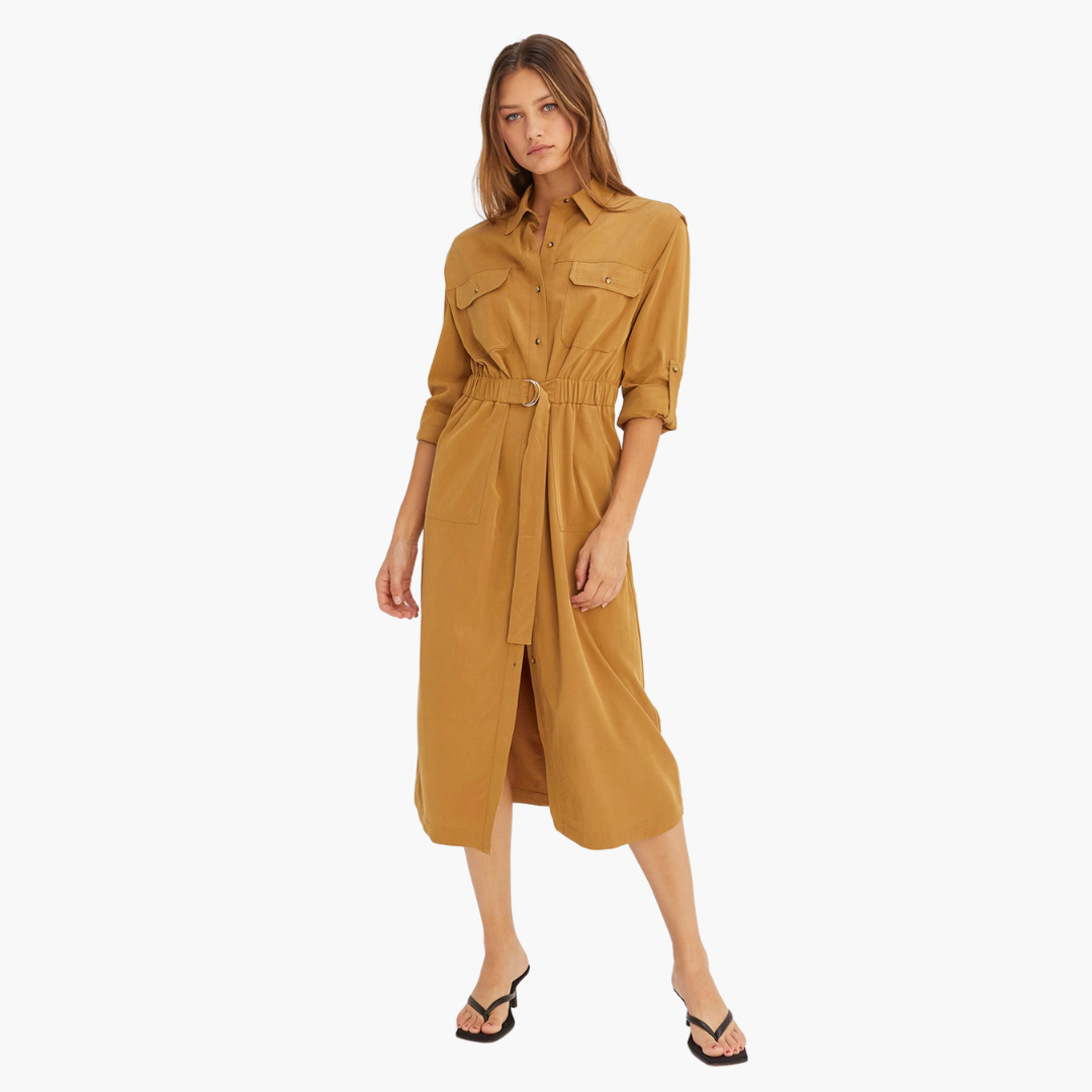 Kayla Utility Midi Dress