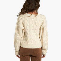 Cable Knit Sweater Cardigan