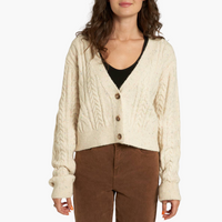 Cable Knit Sweater Cardigan