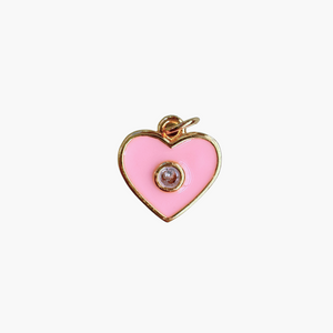 Enamel Pendant Heart Charm