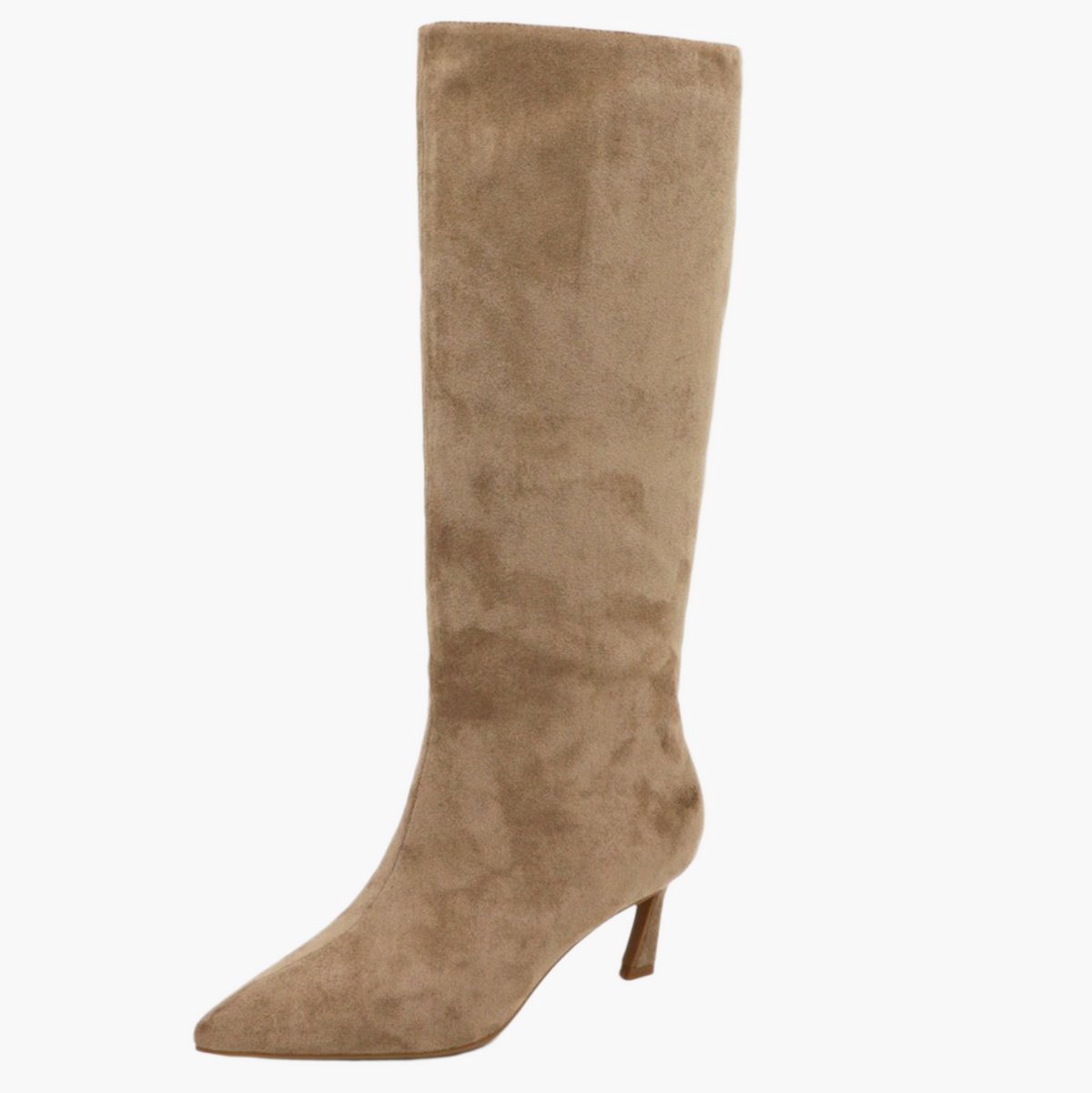 Suede Kitten Heel Boot