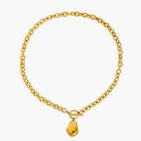 Ciel 18K Non-Tarnish Large Pearl Chain Necklace