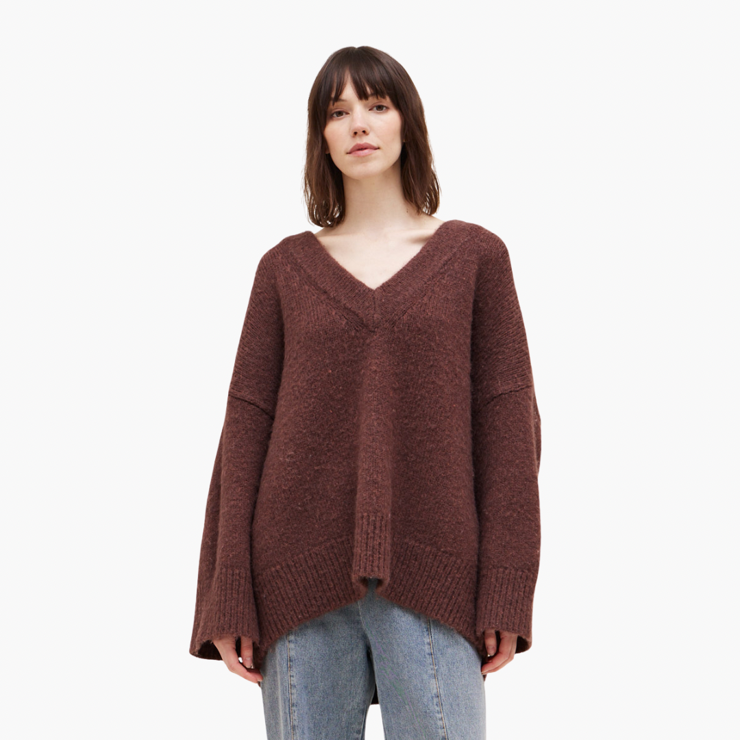 Vino Oversized V Neck Sweater