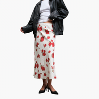 Romantic Rose Midi Skirt