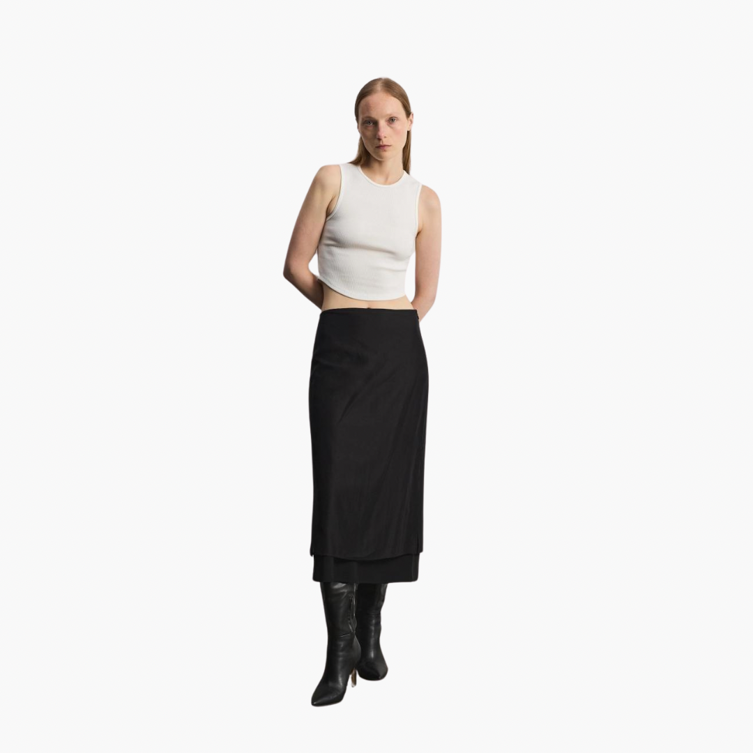 The Samantha Layered Midi Skirt