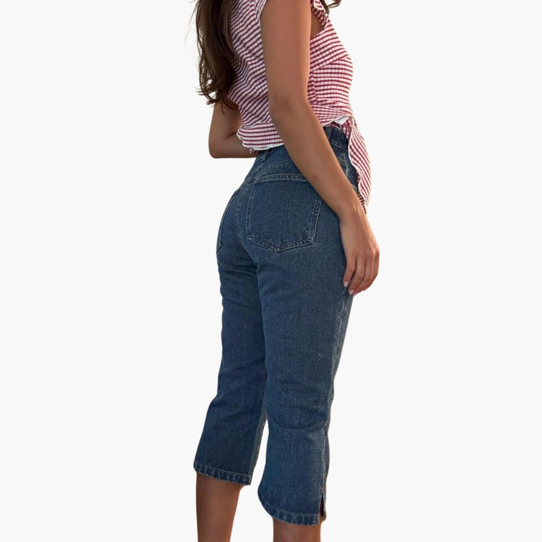 Mid Waist Carpi Pants