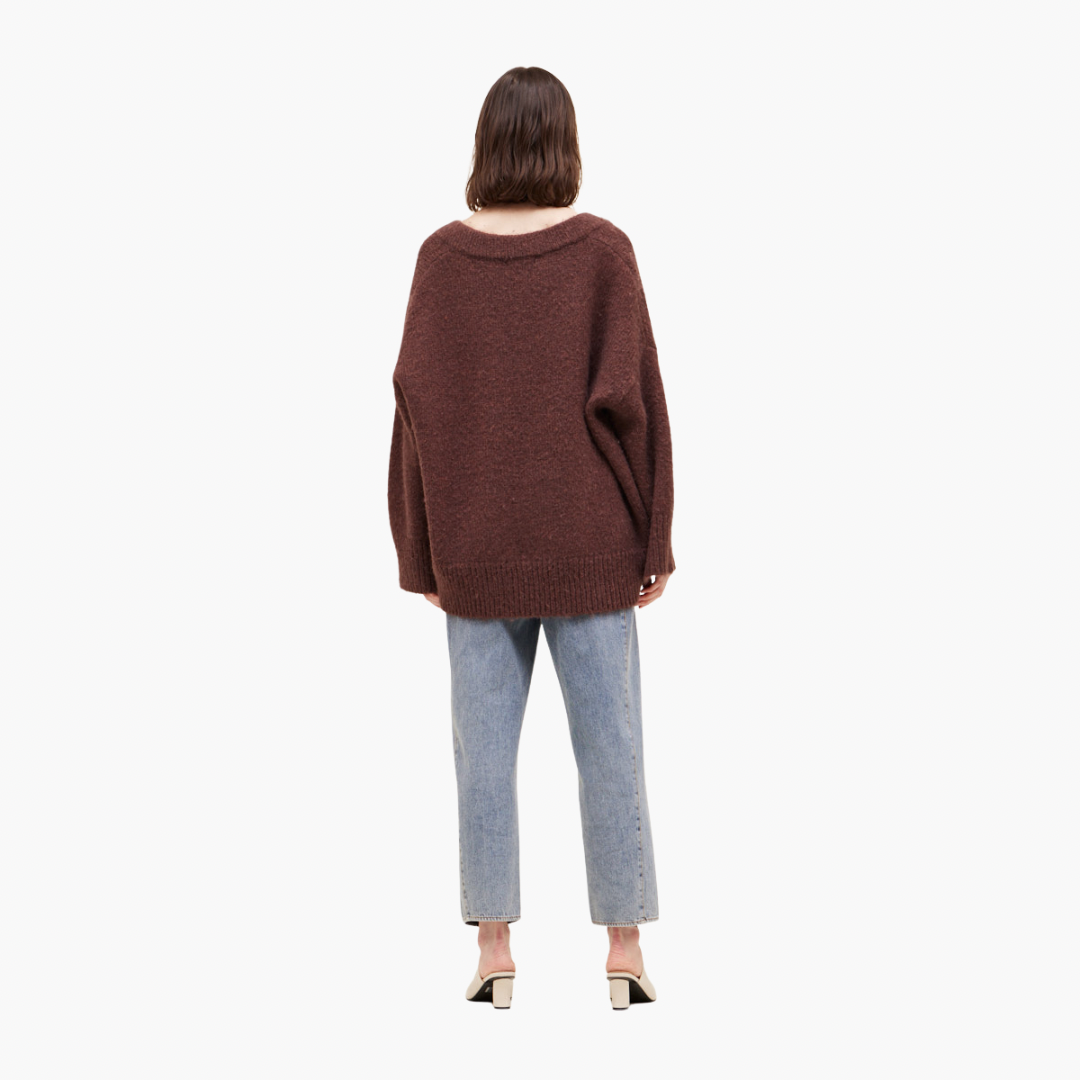 Vino Oversized V Neck Sweater