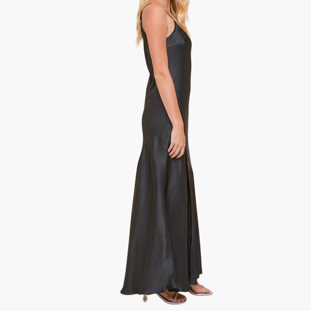 V-Neck Slit Maxi Dress