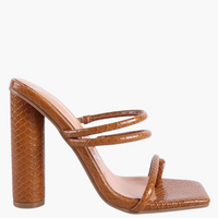 Dandelion High Heeled Croc Sandals