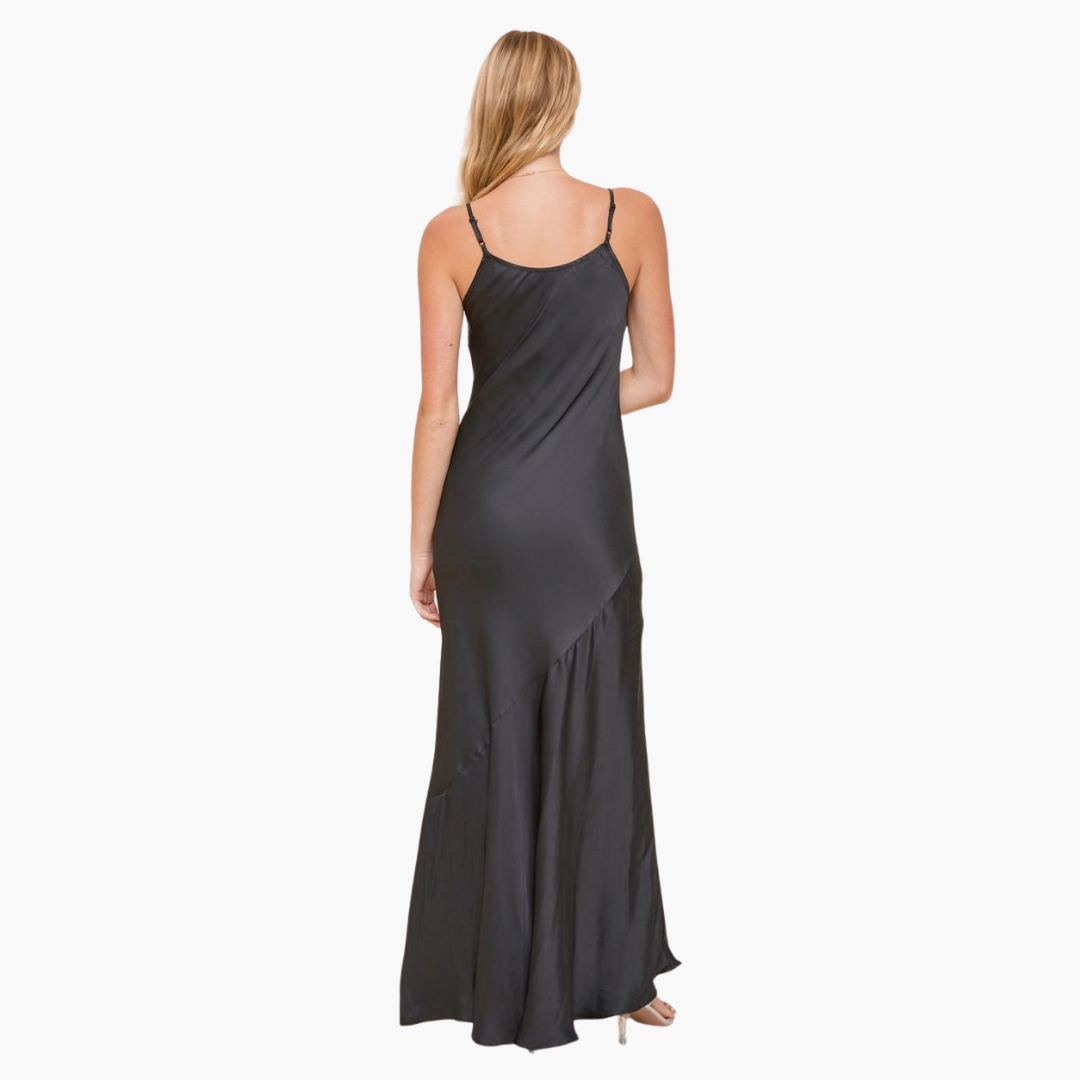 V-Neck Slit Maxi Dress