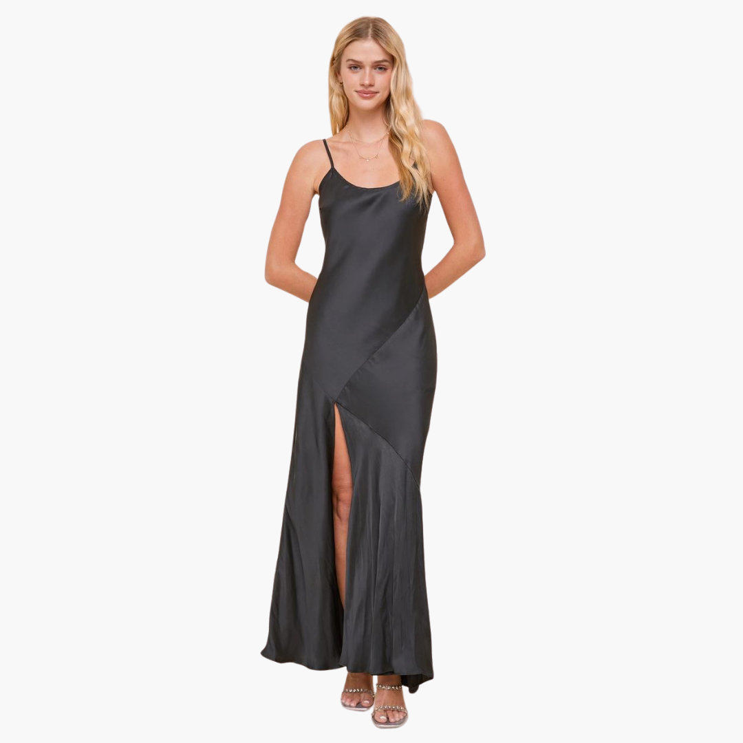 V-Neck Slit Maxi Dress