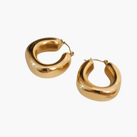 Hunter 18K Gold Plated Classic U Hoop Earring