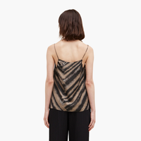 Slate Printed Satin Cami Top
