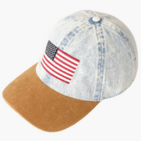 USA Light Denim Baseball Cap