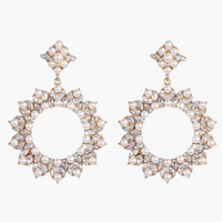 Sofia Pearl & Crystal Earrings