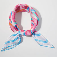 Abstract Tribal Print Square Bandana Scarf
