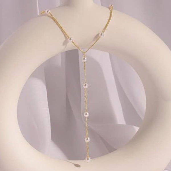 Pearl Lariat Necklace