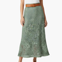 Crochet Flower Maxi Skirt