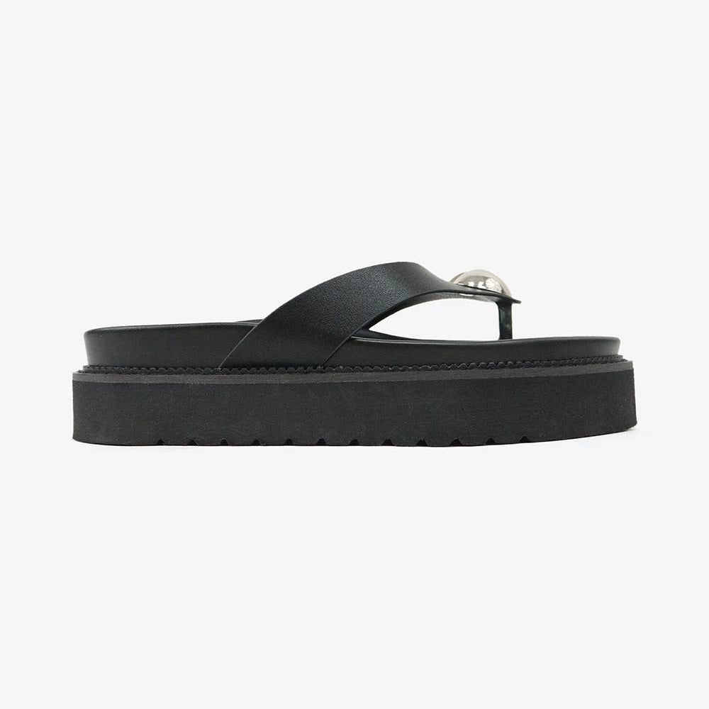 Silver Heart Platform Sandals