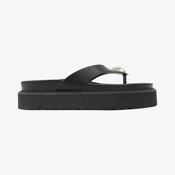 Silver Heart Platform Sandals