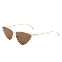 Retro Metal Frame Cat Eye Sunglasses