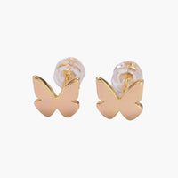 16K Gold Filled Mini Butterfly Stud Earrings