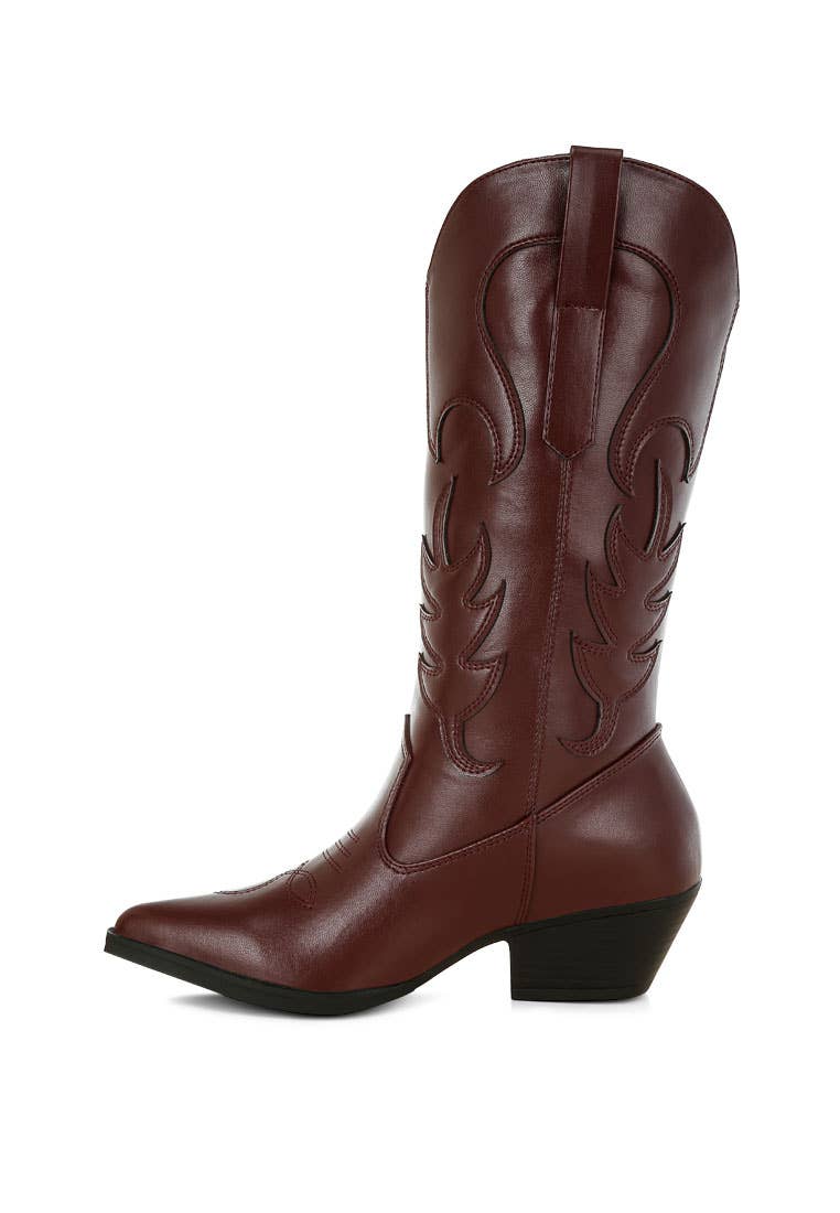 Embroidered Pony Boot