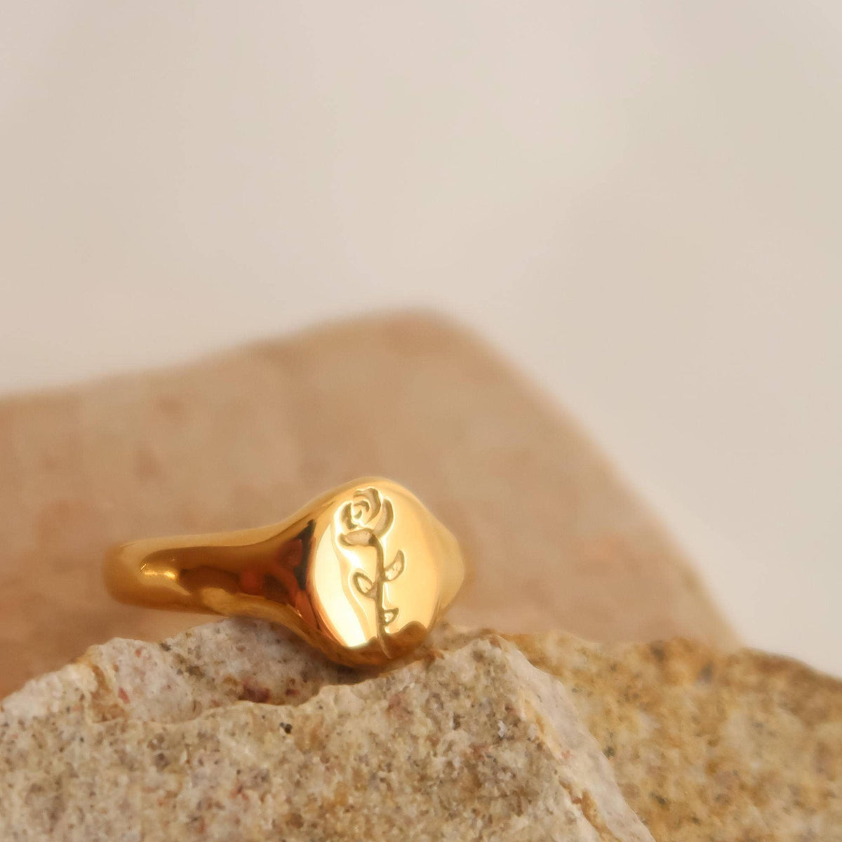 Georgia 18K Gold Plated Non-Tarnish Rose Ring