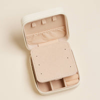 Cherry and Checker Pattern Jewelry Box -Travel Size