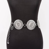 Silver Vintage Metal Chain Belt