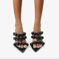 Ashlynn Beaded Mule Heels
